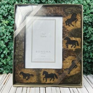 NIB Sonoma  5x7 Rustic Resin Horse Picture Frame | Western Decor | FireHorse
